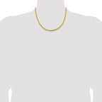 14K 18 inch 3.25mm Byzantine with Lobster Clasp Chain
