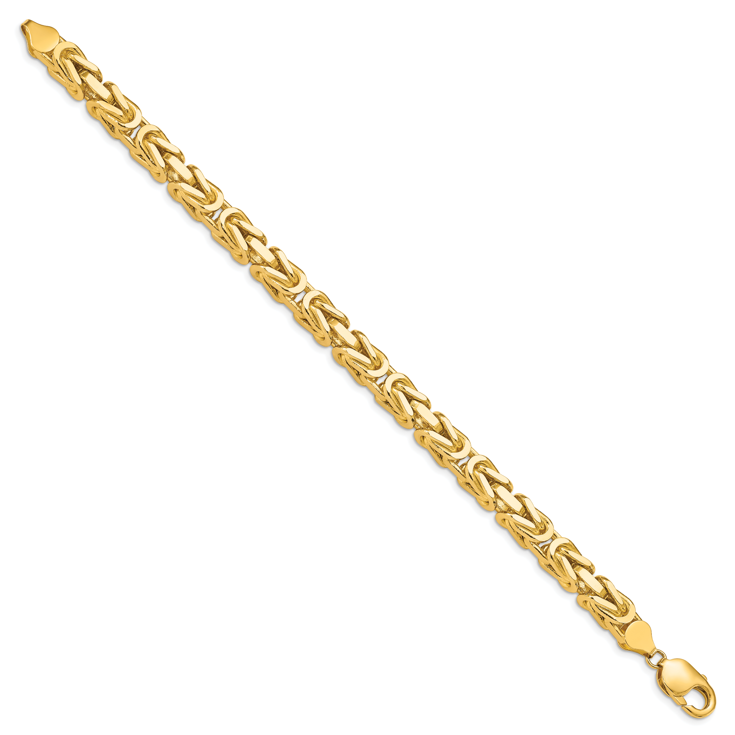 14K 8 inch 6.5mm Byzantine with Lobster Clasp Bracelet Secondary image