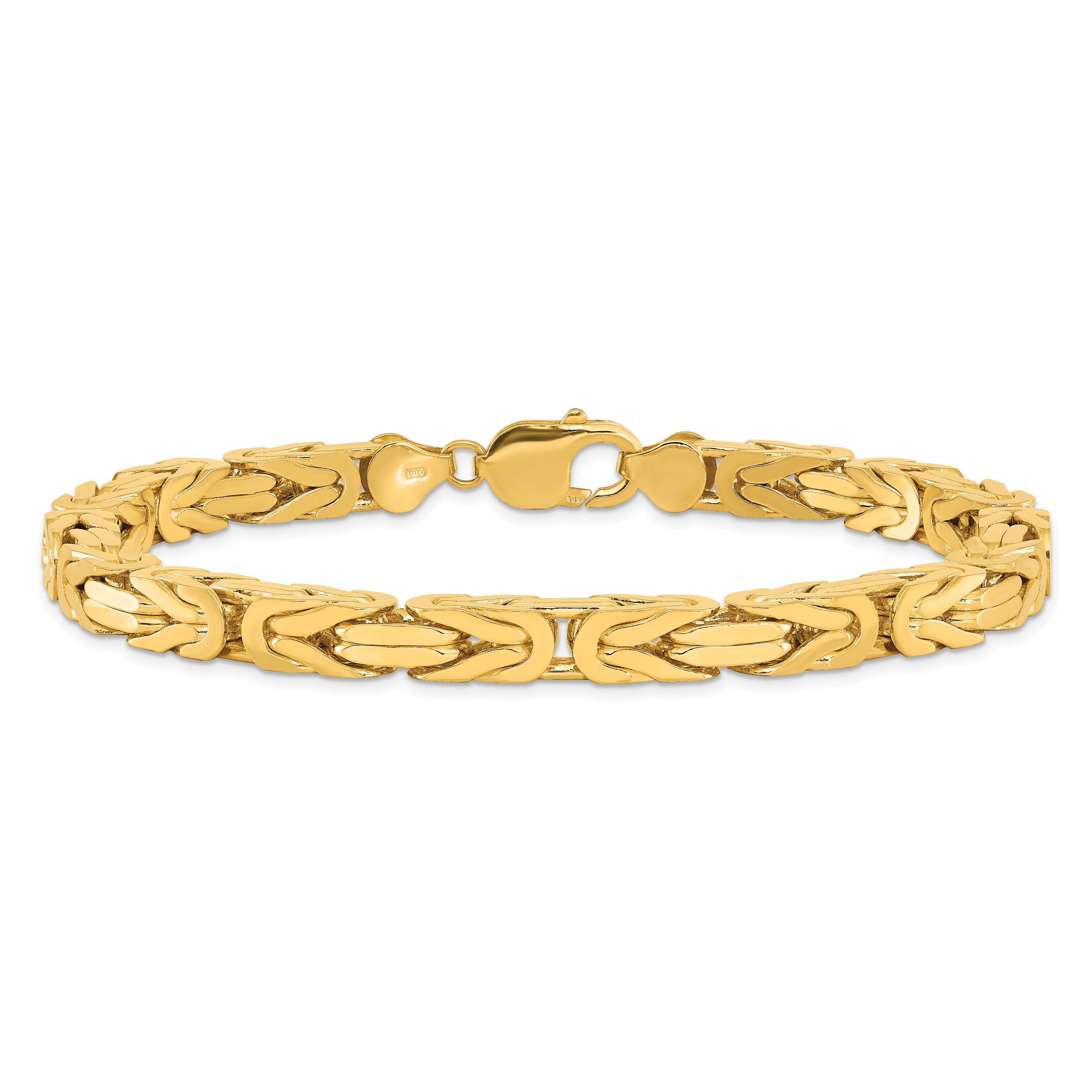 14K 9 inch 6.5mm Byzantine with Lobster Clasp Chain Secondary image