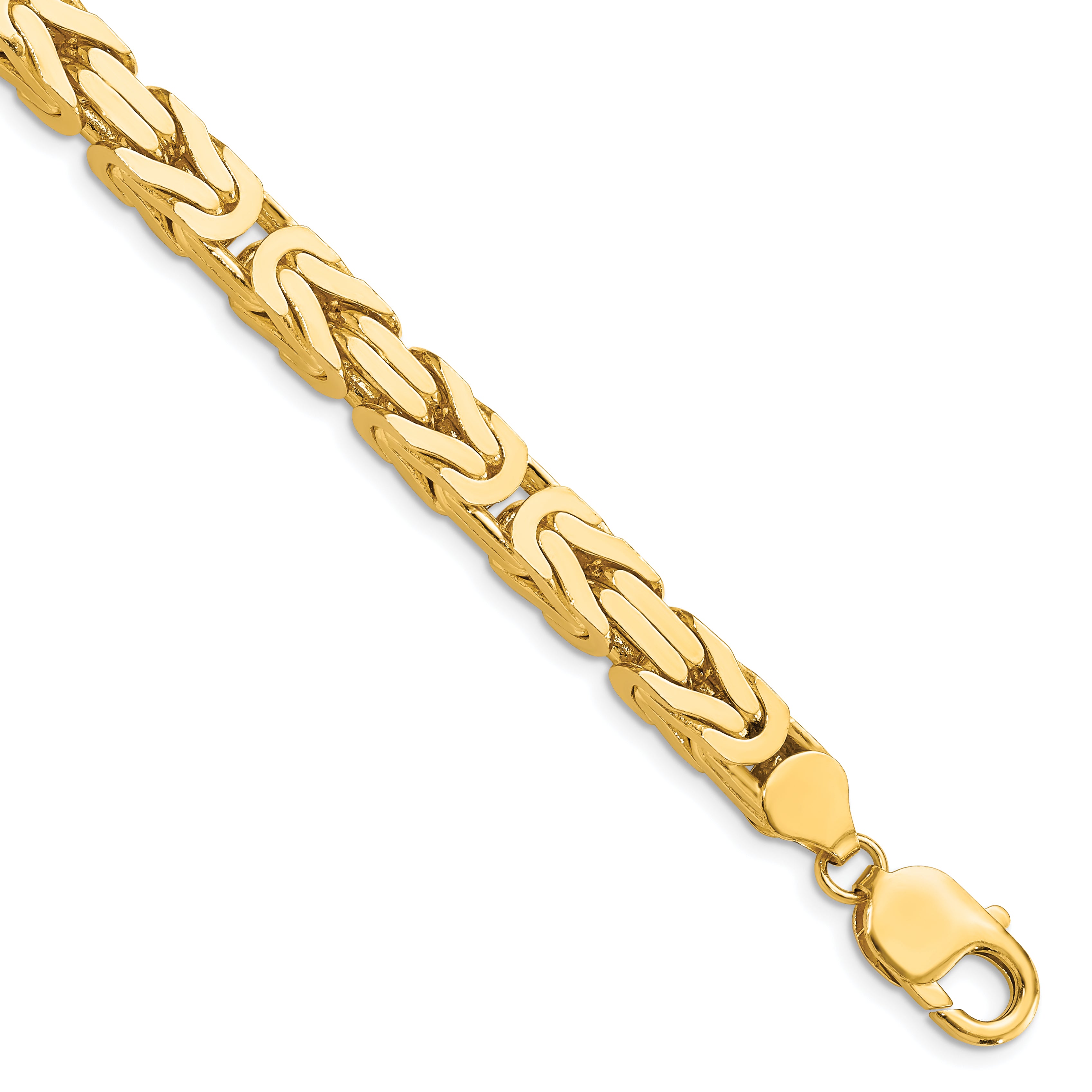 14K 9 inch 6.5mm Byzantine with Lobster Clasp Chain Main image
