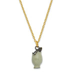 Luxury Giftware by Jere Pewter Bejeweled Crystals Gold-tone Enameled EGGBERT Turtle Hatchling Trinket Box with Matching 18 Inch Necklace
