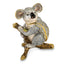 Luxury Giftware by Jere Pewter Bejeweled Crystals Gold-tone Enameled KYLE Koala Trinket Box with Matching 18 Inch Necklace
