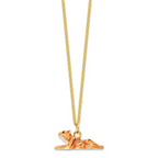 Luxury Giftware by Jere Pewter Bejeweled Crystals Gold-tone Enameled TONDA Young Tiger Trinket Box with Matching 18 Inch Necklace