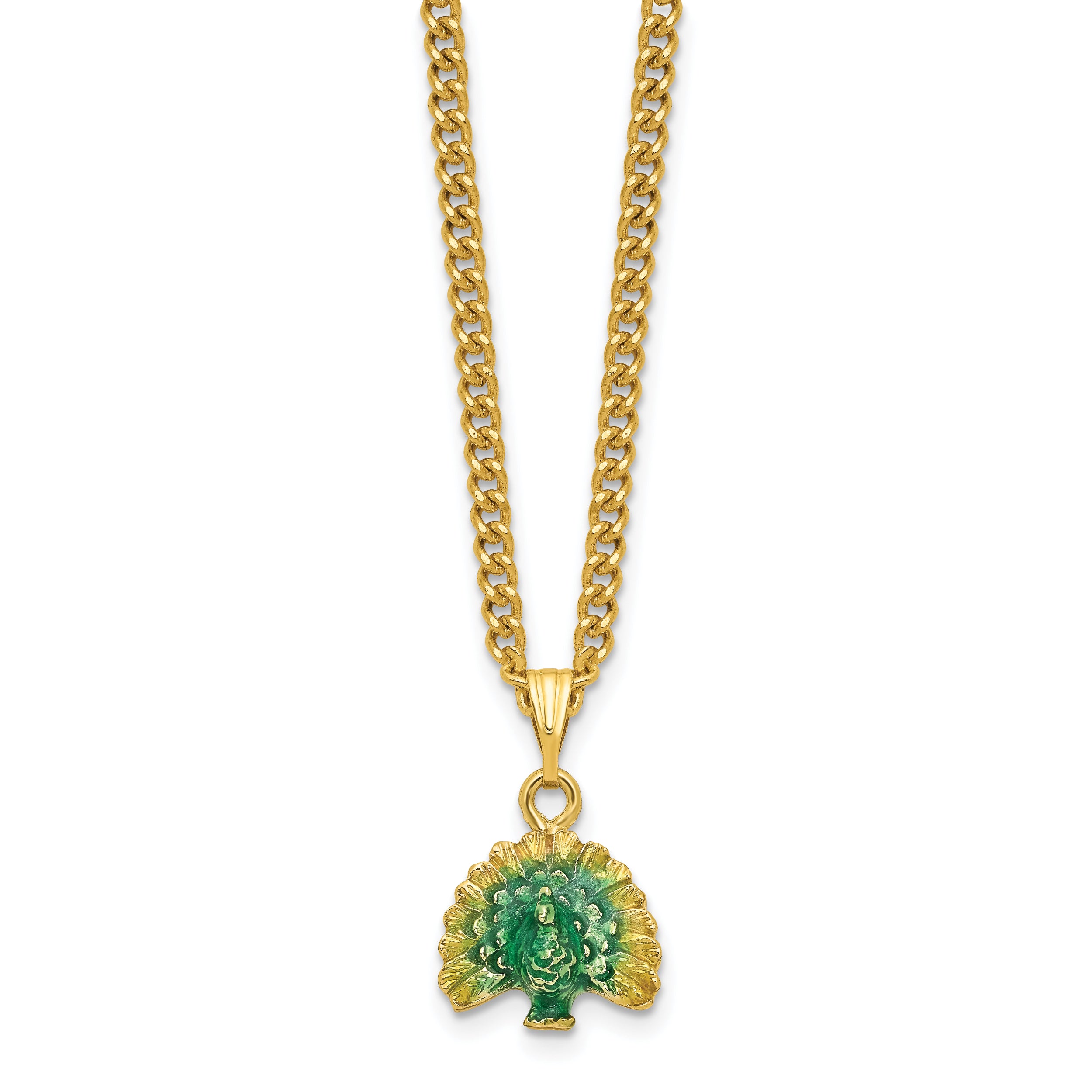 Luxury Giftware by Jere Pewter Bejeweled Crystals Gold-tone Enameled PERO Peacock on Oval Trinket Box with Matching 18 Inch Necklace