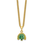 Luxury Giftware by Jere Pewter Bejeweled Crystals Gold-tone Enameled PERO Peacock on Oval Trinket Box with Matching 18 Inch Necklace