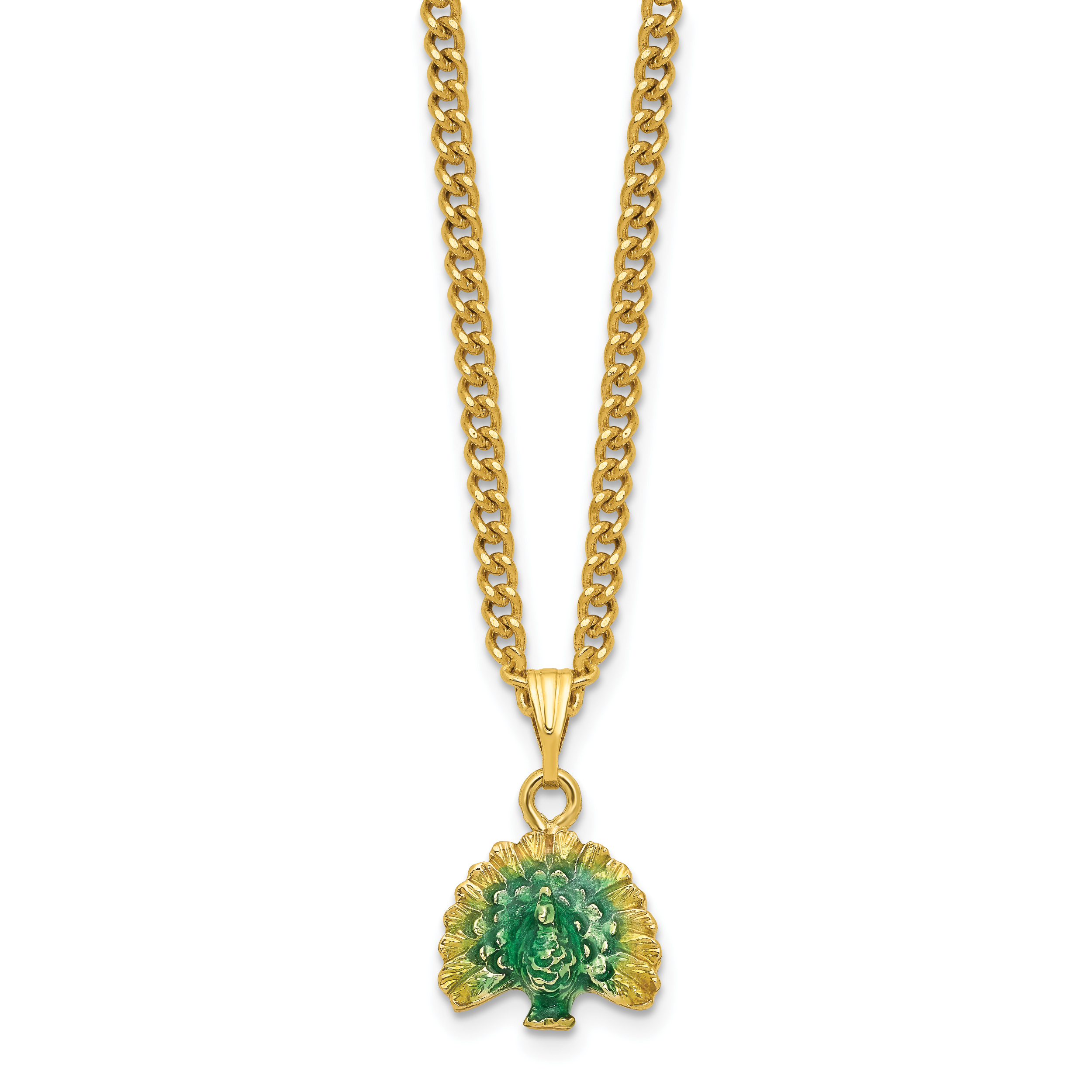 Luxury Giftware by Jere Pewter Bejeweled Crystals Gold-tone Enameled PERO Peacock on Oval Trinket Box with Matching 18 Inch Necklace