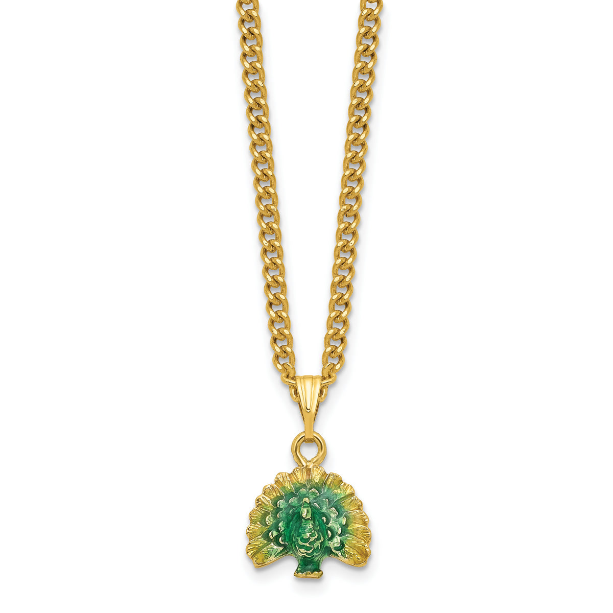 Luxury Giftware by Jere Pewter Bejeweled Crystals Gold-tone Enameled PERO Peacock on Oval Trinket Box with Matching 18 Inch Necklace