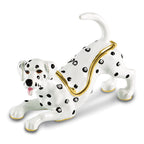 Luxury Giftware by Jere Bejeweled SPOT Dalmatian Trinket Box with Matching 18 inch Necklace