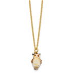 Luxury Giftware by Jere Bejeweled BRODWIN Owl Trinket Box with Matching 18 inch Necklace
