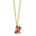 Luxury Giftware by Jere Bejeweled KAI Red Dragon Trinket Box with Matching 18 inch Necklace