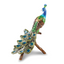 Luxury Giftware by Jere Bejeweled BLUEBELL Peacock on Branch Trinket Box with Matching 18 inch Necklace