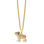 Luxury Giftware by Jere Bejeweled NORMAN Ram Trinket Box with Matching 18 inch Necklace