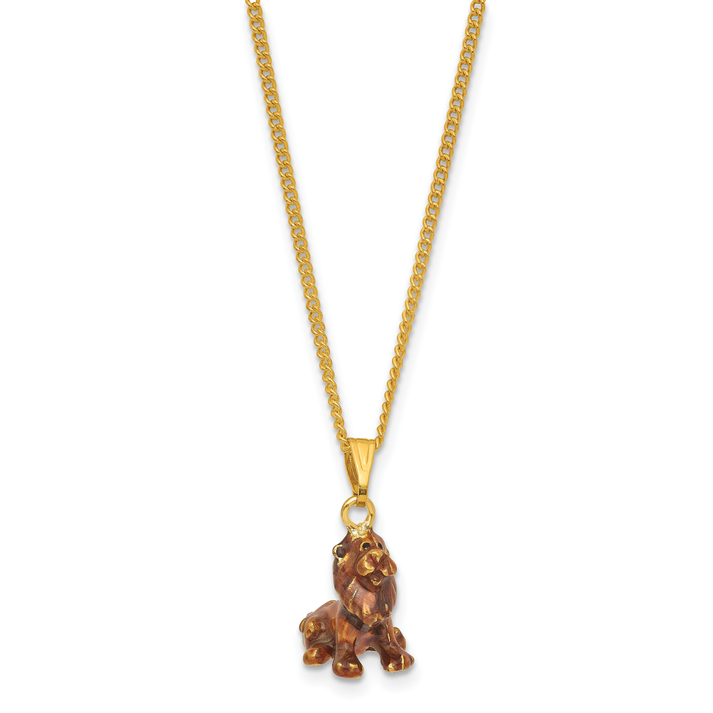 Luxury Giftware by Jere Bejeweled JABARI Lion Trinket Box with Matching 18 inch Necklace