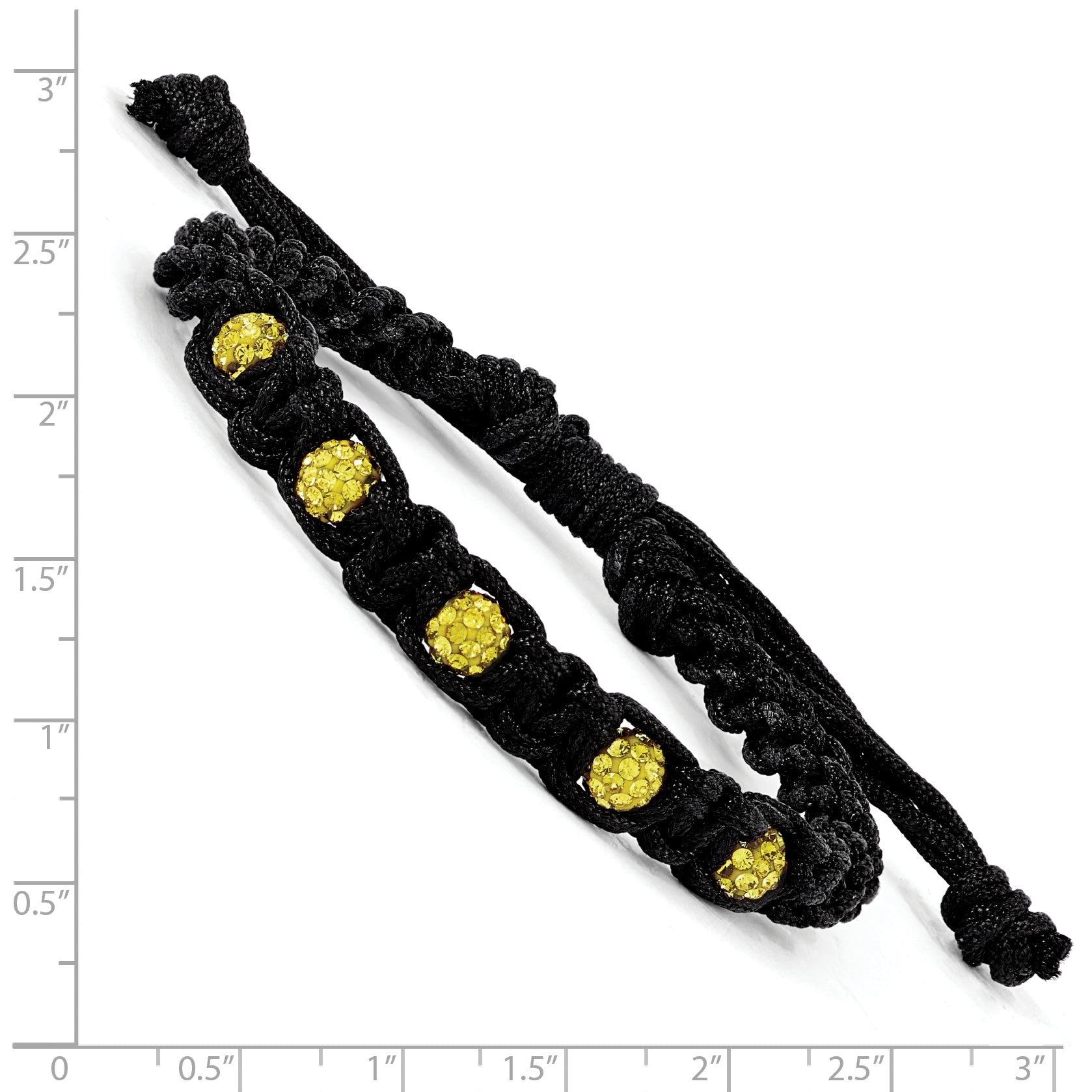 Crystal & Macrame Bracelet Secondary image