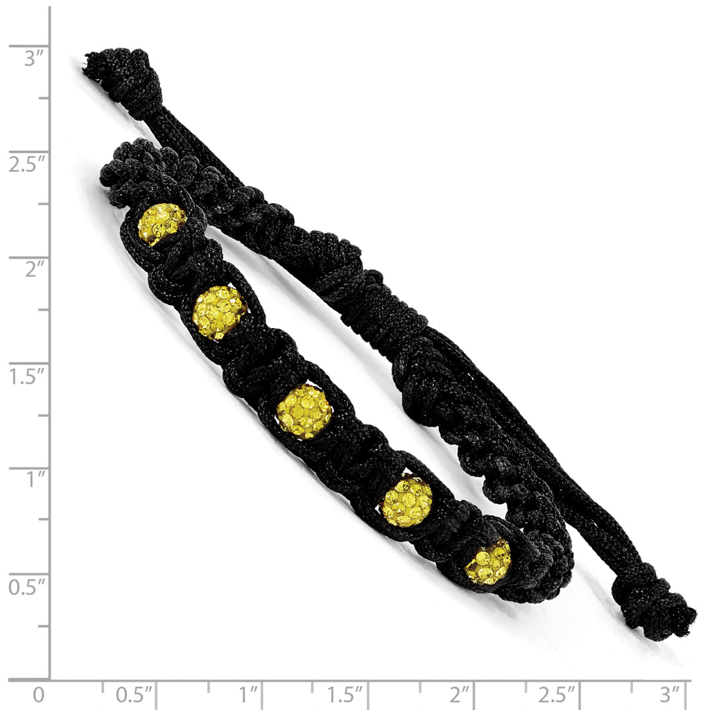 Crystal & Macrame Bracelet