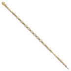 14k 3 carat Lab Grown Diamond VS/SI+ G+ Complete Round Bezel Set 7 inch Tennis Bracelet