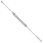 14k White Gold 2 carat Lab Grown Diamond VS/SI+ G+ 6.5 inch with 1 inch extention Bracelet