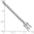 14k White Gold 1 carat Lab Grown Diamond VS/SI+ G+ Round Tennis Bracelet