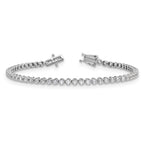 14k White Gold 2 carat Lab Grown Diamond VS/SI+ G+ Round Tennis Bracelet