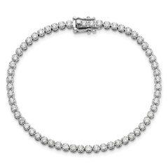14k White Gold 2 carat Lab Grown Diamond VS/SI+ G+ Round Tennis Bracelet