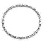 14k White Gold 2 1/8 carat Lab Grown Diamond VS/SI+ G+ 6.75 inch Fancy Shapes Bracelet