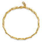 14k 1/2 carat Lab Grown Diamond VS/SI+ G+ Oval Link 6.75 inch with .25 inch extention Bracelet