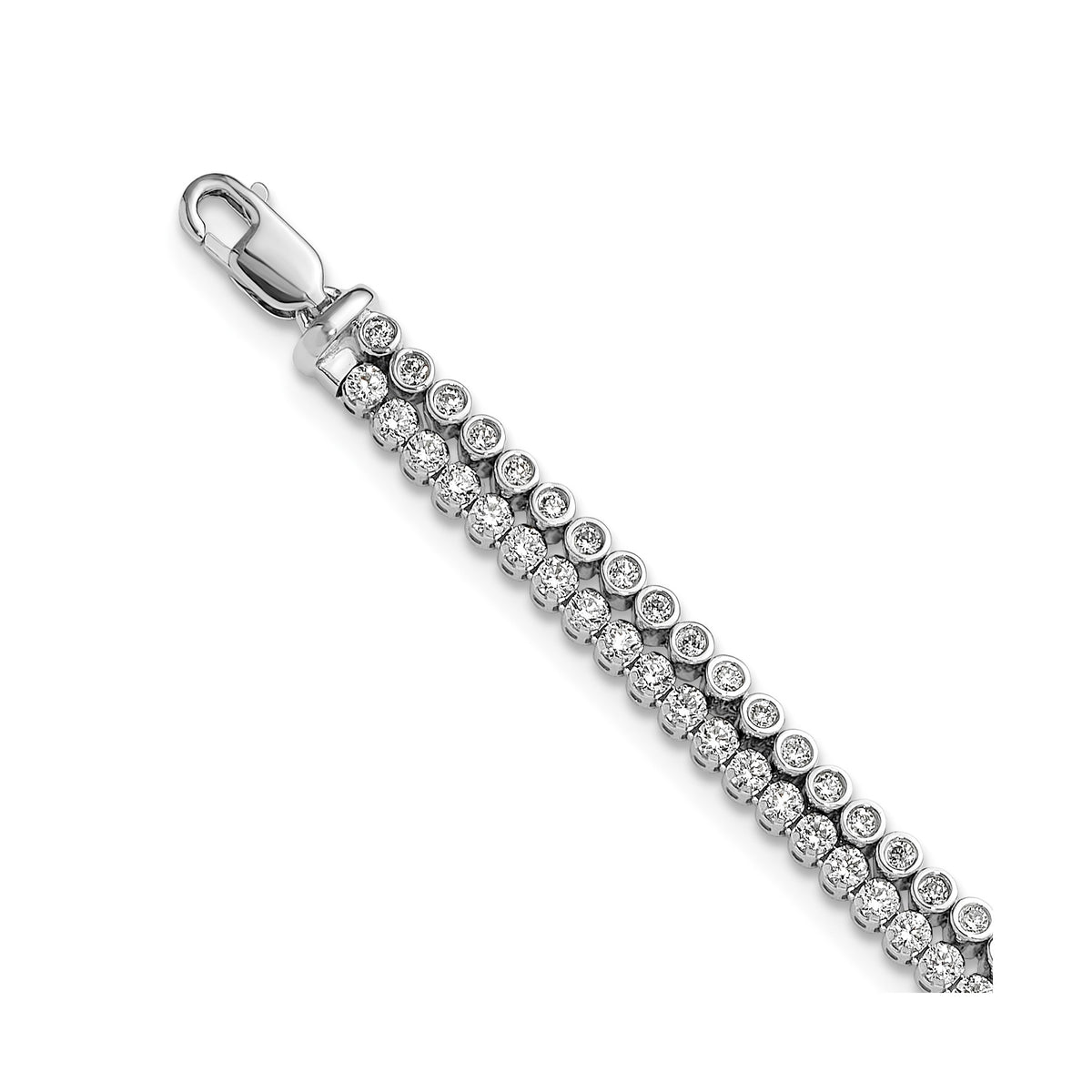 Lab-Grown Diamond Bracelet in 14K White Gold (2 7/8 ct. tw.), 7 Inch - Sophia Jewelers Main image