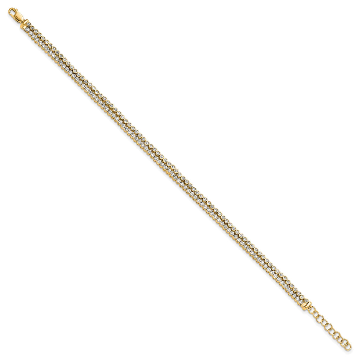 Lab-Grown Diamond Bracelet in 14K Yellow Gold (2 7/8 ct. tw.), 7 Inch - Sophia Jewelers
