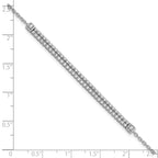 14k White Gold 1 carat Lab Grown Diamond VS/SI+ G+ 6.5 inch with 1 inch extention Bracelet