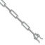 14K White Gold Polished Complete 1.4 carat Diamond Paperclip Link 7 inch Bracelet - Sophia Jewelers