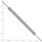 14k White Gold 2 3/8 carat Lab Grown Diamond VS/SI+ G+ 6.5 inch with 1 inch extention Bracelet