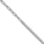 14K White Gold Polished Complete 3/4 carat Diamond Paperclip Link 7 inch Bracelet with 1 inch Extender