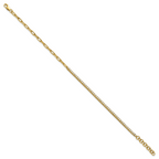 14K Polished Complete 3/4 carat Diamond Paperclip Link 7 inch Bracelet with 1 inch Extender