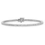 14k White Gold  2 carat Lab Grown Diamond VS/SI+ G+ Complete Tennis Bracelet - Sophia Jewelers