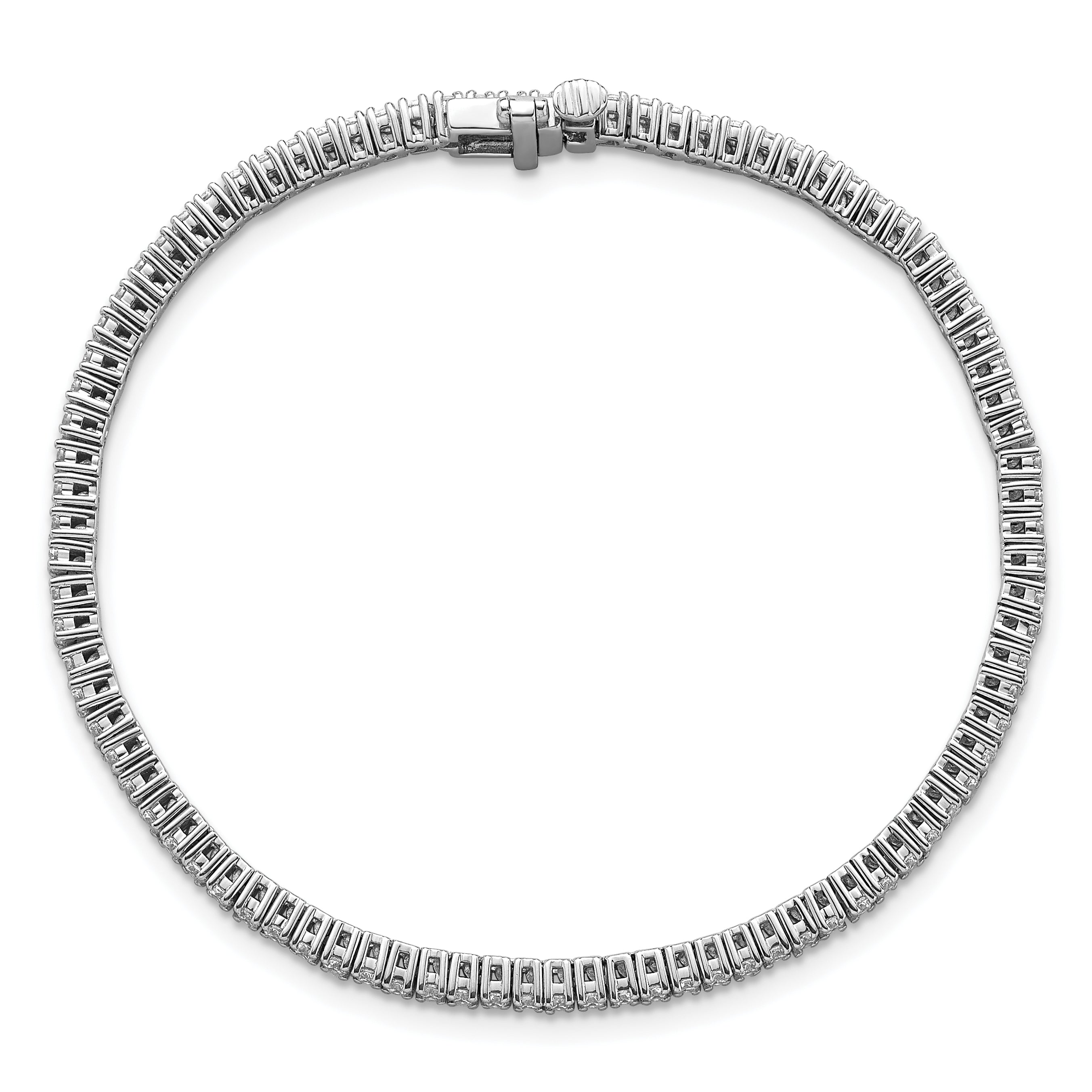 14k White Gold  2 carat Lab Grown Diamond VS/SI+ G+ Complete Tennis Bracelet - Sophia Jewelers