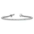 14k White Gold  2 carat Lab Grown Diamond VS/SI+ G+ Complete Tennis Bracelet - Sophia Jewelers