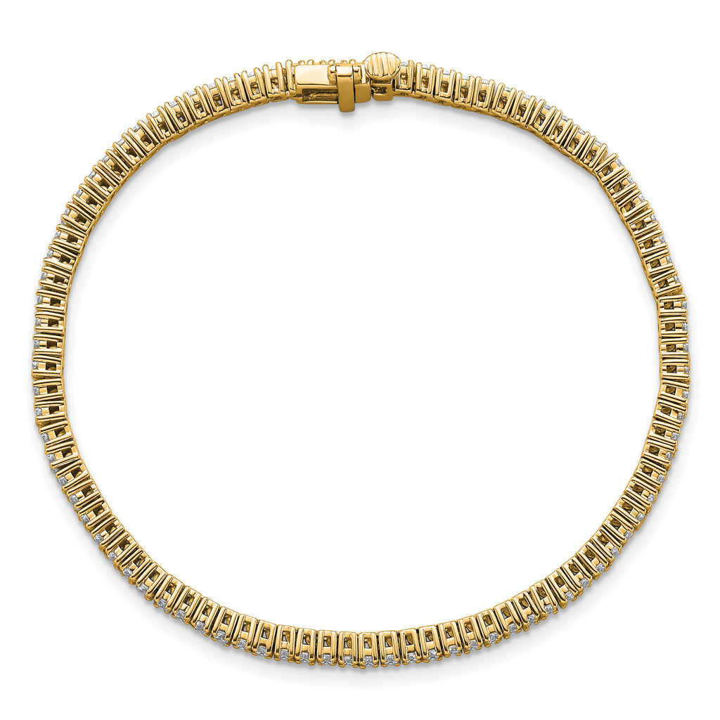 14k 2 carat Lab Grown Diamond VS/SI+ G+ Complete Tennis Bracelet - Sophia Jewelers