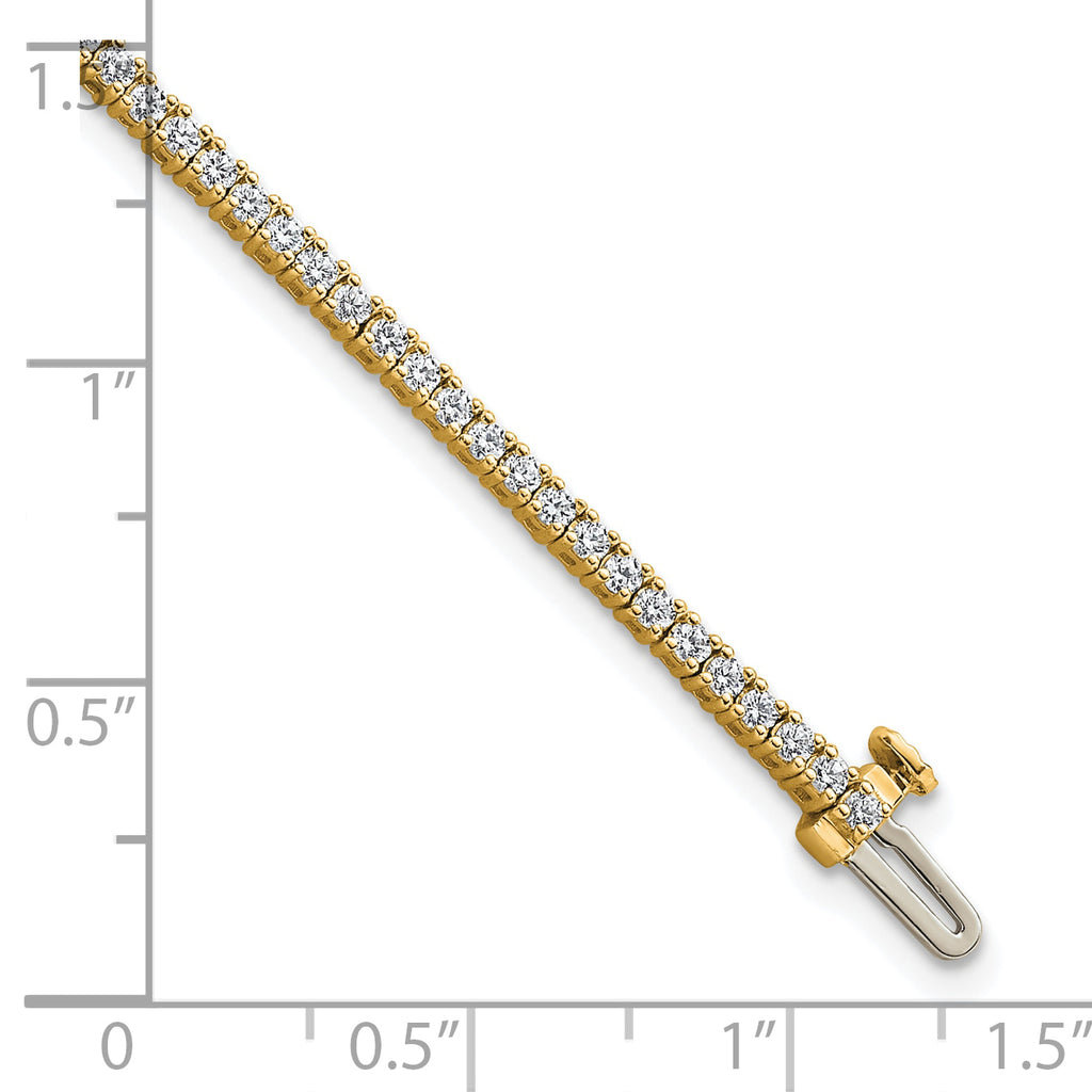 14k 2 carat Lab Grown Diamond VS/SI+ G+ Complete Tennis Bracelet - Sophia Jewelers