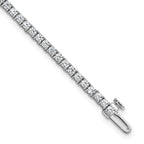 14k White Gold  2 3/4 carat Lab Grown Diamond VS+ F+ Complete Tennis Bracelet - Sophia Jewelers