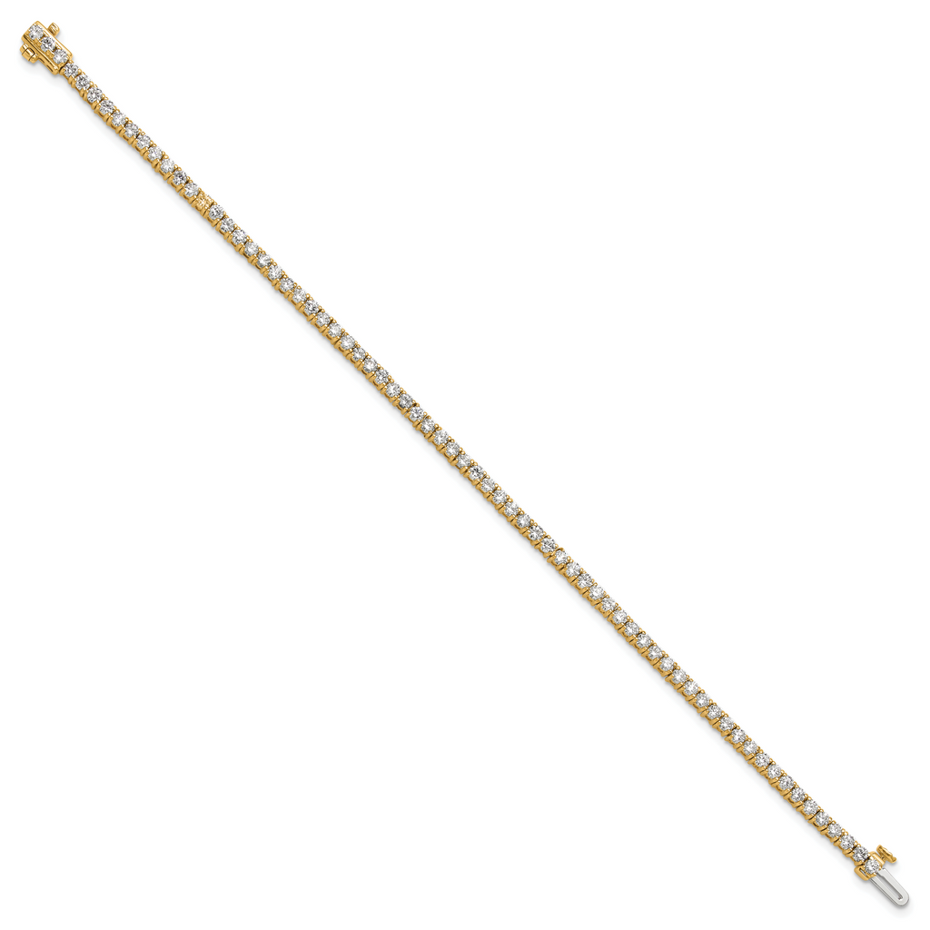 14k 2 3/4 carat Lab Grown Diamond VS+ F+ Complete Tennis Bracelet - Sophia Jewelers