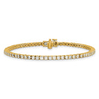 14k 3carat Lab Grown Diamond VS/SI+ G+ Complete Tennis Bracelet - Sophia Jewelers
