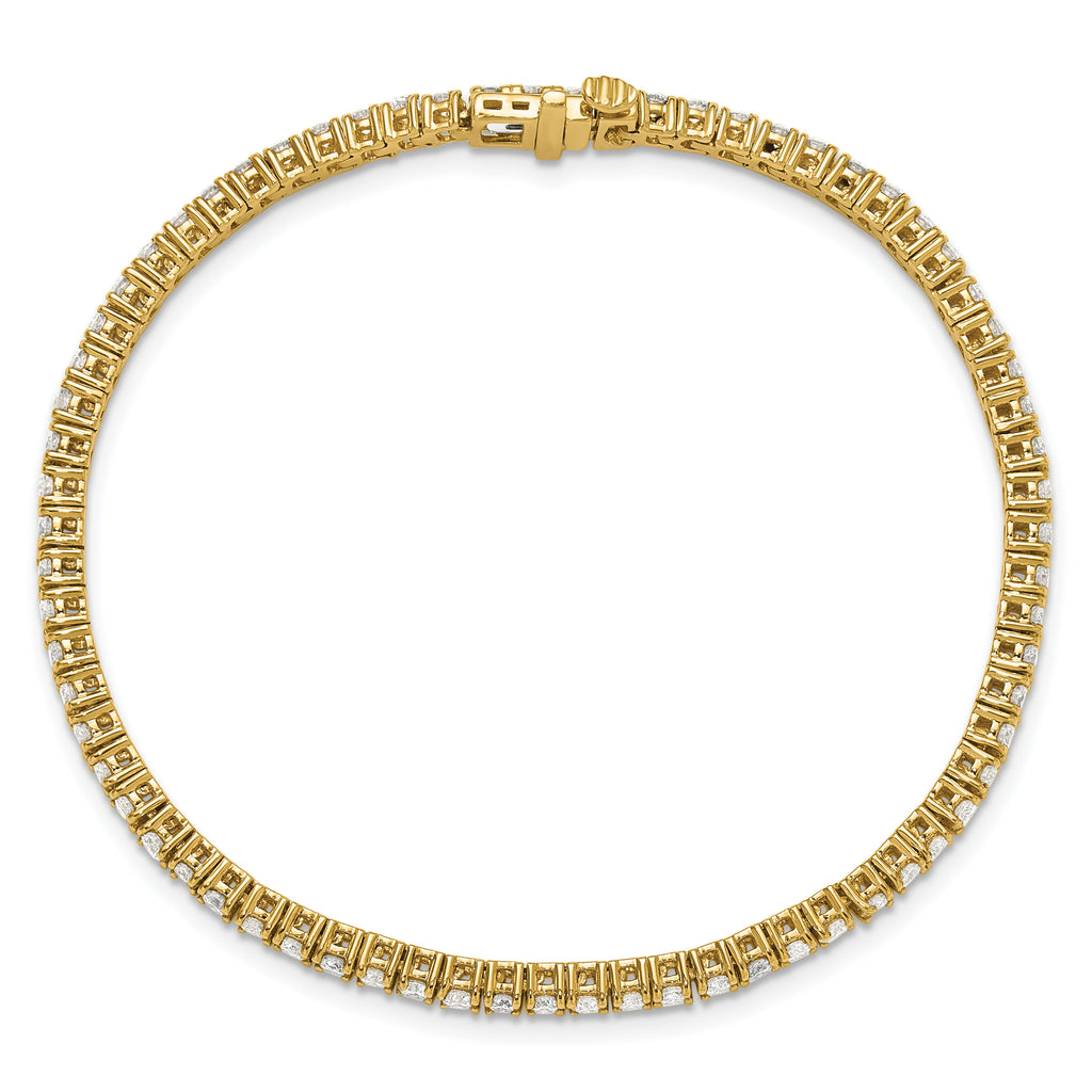 14k 3carat Lab Grown Diamond VS/SI+ G+ Complete Tennis Bracelet - Sophia Jewelers