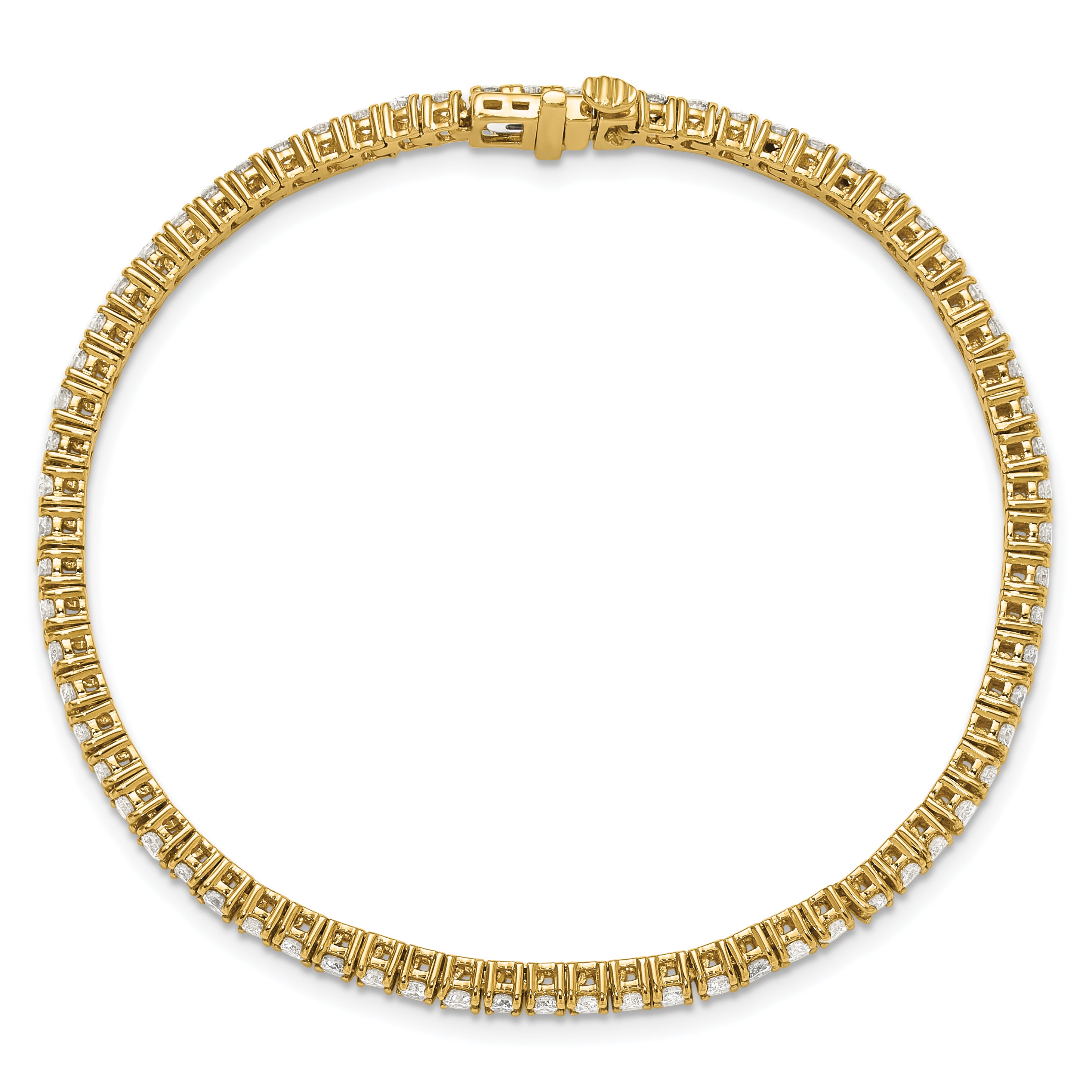 14k 3carat Lab Grown Diamond VS/SI+ G+ Complete Tennis Bracelet - Sophia Jewelers