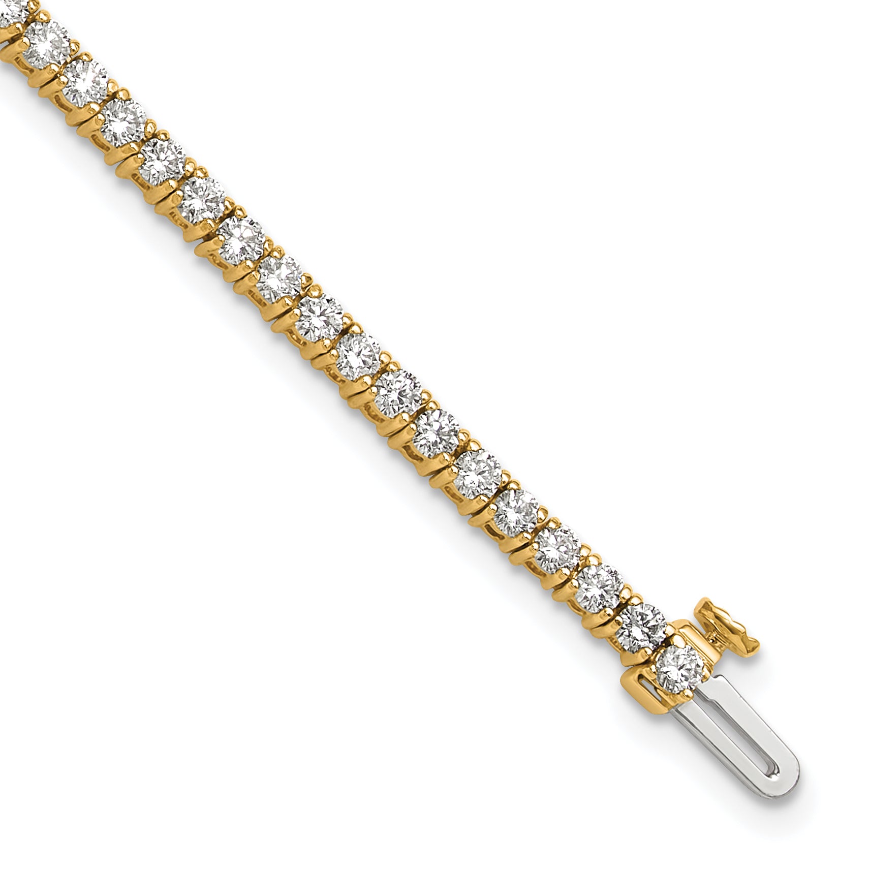 14k 3carat Lab Grown Diamond VS/SI+ G+ Complete Tennis Bracelet - Sophia Jewelers Main image