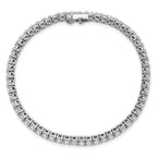 14k White Gold  5 carat Lab Grown Diamond VS+ F+ Complete Tennis Bracelet - Sophia Jewelers