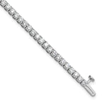 14k White Gold  5 carat Lab Grown Diamond VS/SI+ G+ Complete Tennis Bracelet - Sophia Jewelers