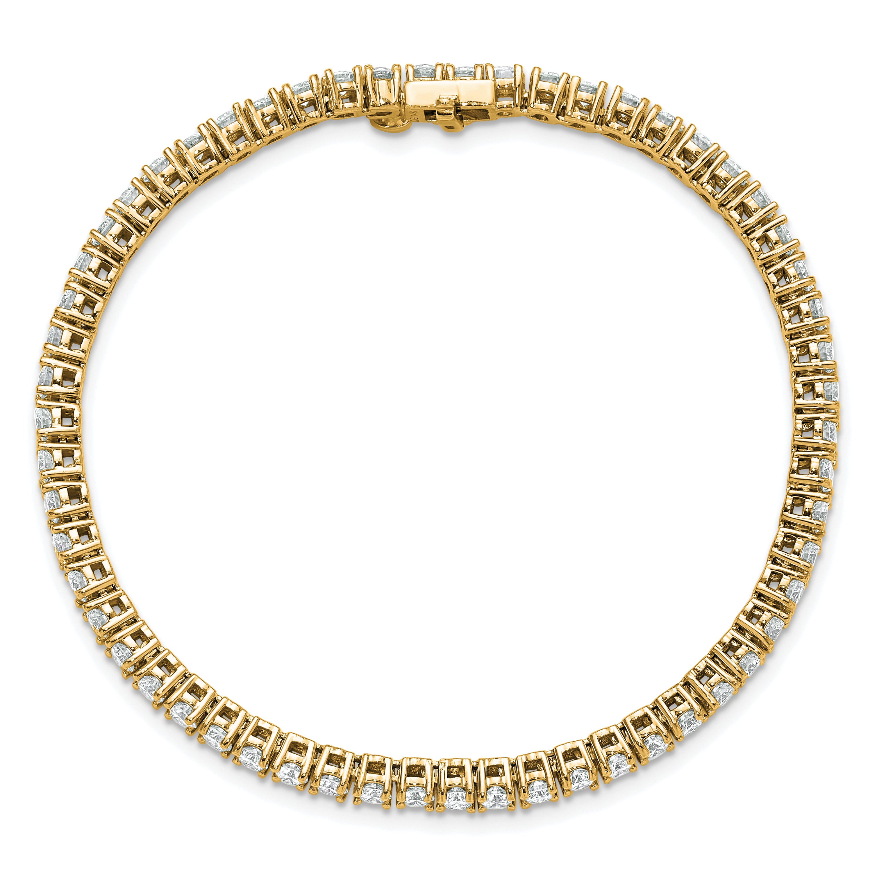 14k 5 carat Lab Grown Diamond VS/SI+ G+ Complete Tennis Bracelet - Sophia Jewelers