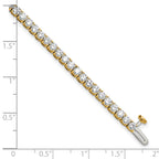 14k 5 carat Lab Grown Diamond VS+ F+ Complete Tennis Bracelet - Sophia Jewelers