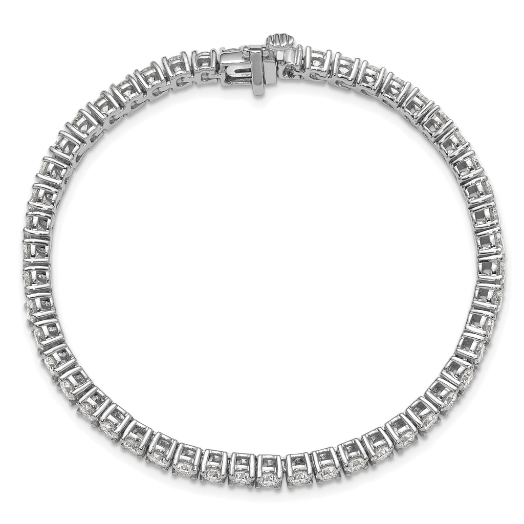 14k White Gold  7 carat Lab Grown Diamond VS/SI+ G+ Complete Tennis Bracelet - Sophia Jewelers