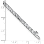 14k White Gold  7 carat Lab Grown Diamond VS/SI+ G+ Complete Tennis Bracelet - Sophia Jewelers